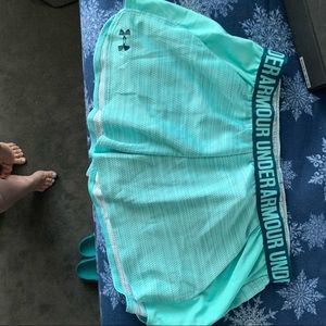 Green/blue Under Armour Women’s shorts